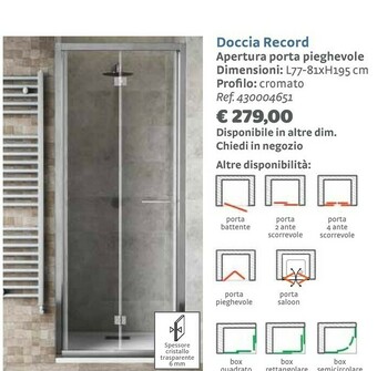 Bricocenter Box doccia offerta