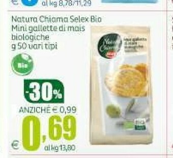Elite Mini gallette di mais biologiche natura chiama 50 g(ml) offerta