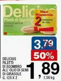 Filetti di sgombro all' olio di semi di girasole
