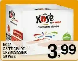 Ok Sigma Kosè caffe cialde cremosissimo offerta
