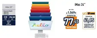 Imac 24" con display retina 4.5k (chip m1 con gpu 8-core, 256gb ssd) - rosa (2021)