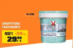 OBI IDROPITTURA TRASPIRANTE 14 LITRI offerta