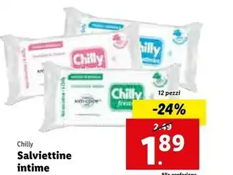 Lidl Ch salviette intime offerta