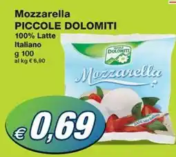 Prix Quality Mozzarella PICCOLE DOLOMITI 100% Latte Italiano offerta