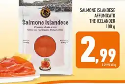 Conad SALMONE ISLANDESE AFFUMICATO THE ICELANDER 100 g offerta