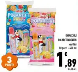 GHIACCIOLI POLARETTI DOLFIN vari tipi 10 pezzi -420ml