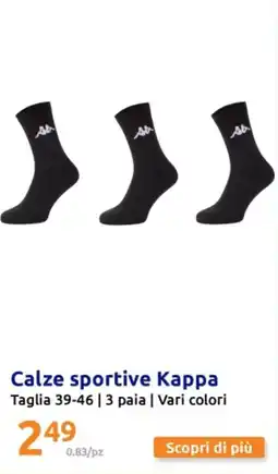 Action Calze sportive Kappa offerta