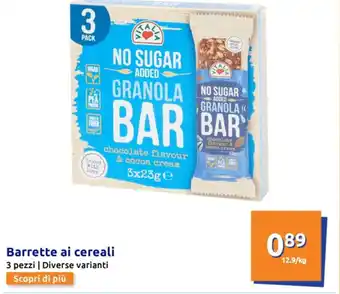 Action Barrette ai cereali 3 pezzi offerta