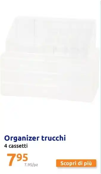 Action Organizer trucchi 4 cassetti offerta