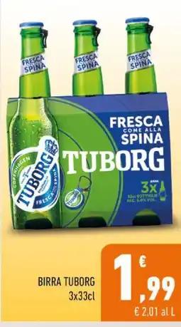 Conad BIRRA TUBORG 3x33cl offerta