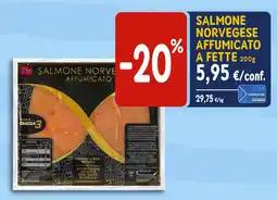Sapore di Mare SALMONE NORVEGESE AFFUMICATO A FETTE 200g offerta