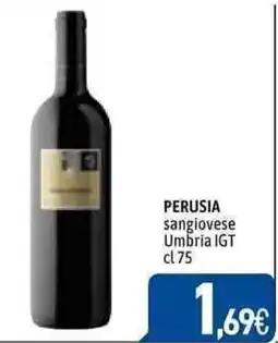 C+C Cash and Carry PERUSIA sangiovese Umbria IGT cl 75 offerta