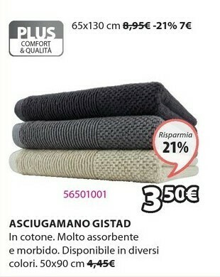 JYSK Asciugamani offerta
