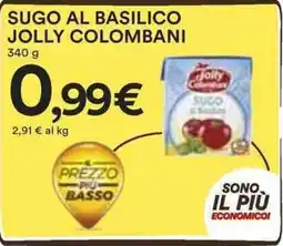 Coop SUGO AL BASILICO JOLLY COLOMBANI 340 g offerta