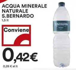 Coop ACQUA MINERALE NATURALE S.BERNARDO 1,5 lt offerta