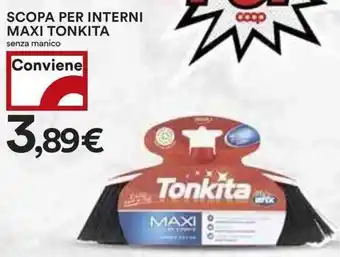 Coop SCOPA PER INTERNI MAXI TONKITA senza manico offerta