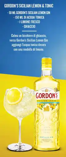 Iper Tosano GORDON'S SICILIAN LEMON & TONIC offerta