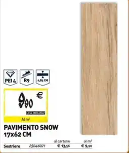 PAVIMENTO SNOW 17x62 CM