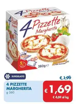 MD Discount 4 PIZZETTE MARGHERITA offerta