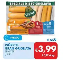 MD Discount WÜRSTEL GRAN GRIGLIATA SENFTER offerta