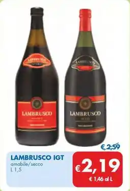 MD Discount LAMBRUSCO IGT amabile/secco offerta