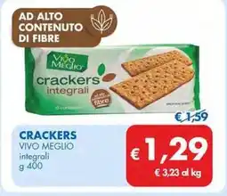 MD Discount CRACKERS VIVO MEGLIO integrali g 400 offerta