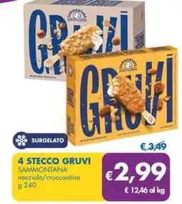 4 STECCO GRUVI SAMMONTANA nocciola/croccantino