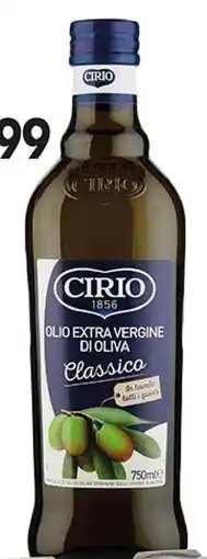 èccoMI OLIO EXTRA VERGINE DI OLIVA CLASSICO CIRIO cl 75 offerta