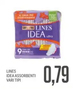 Supermercati Piccolo LINES IDEA ASSORBENTI VARI TIPI offerta