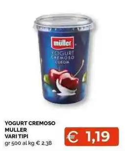 Mercatò Local YOGURT CHEMOSO MULLER VARI TIPI gr 500 offerta
