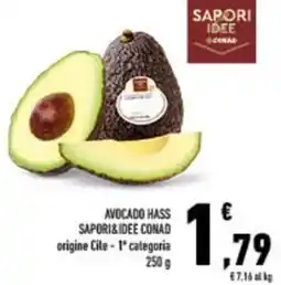 Conad City AVOCADO HASS SAPORI&IDEE CONAD origine Cile - 1 categoria 250 g offerta