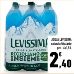 ACQUA LEVISSIMA naturale/frizzante pet-6x1,5 L