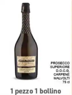 Conad City PROSECCO SUPERIORE D.O.C.G. CARPENÉ MALVOLTI 75 cl offerta