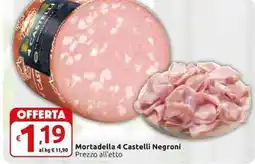 Carrefour Express Mortadella 4 Castelli Negroni offerta