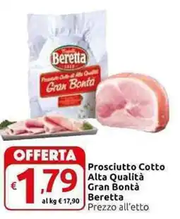 Prosciutto Cotto Alta Qualità Gran Bontà Beretta