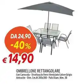 Galassia OMBRELLONE RETTANGOLARE offerta