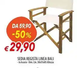 Galassia SEDIA REGISTA LINEA BALI offerta