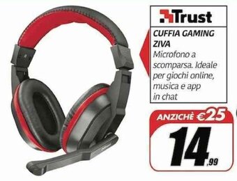 Trust Cuffia Gaming Ziva