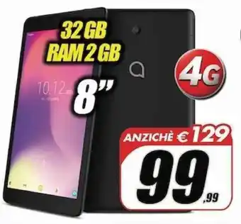 Alcatel 8" 32gb RAM 2gb