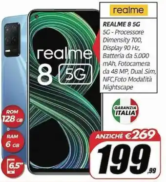 Telitaly Realme 8 5G offerta