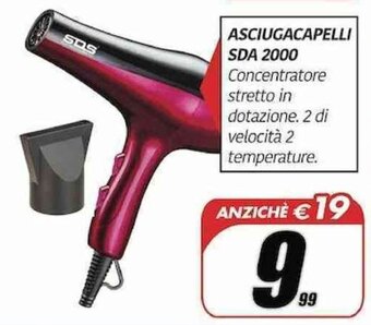 Telitaly Asciugacapelli SDA 2000 offerta