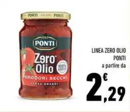 Conad LINEA ZERO OLIO PONTI offerta