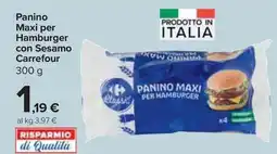 Carrefour Market Panino Maxi per Hamburger con Sesamo Carrefour offerta