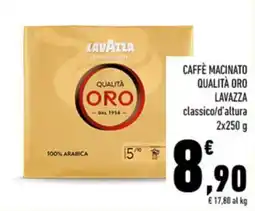 Conad CAFFÈ MACINATO QUALITÀ ORO LAVAZZA classico/d'altura 2x250 g offerta