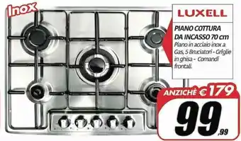 Luxell Piano Cottura da Incasso 70cm
