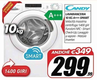 Telitaly Candy Lavabianceria 10 Kg A+++ Smart offerta