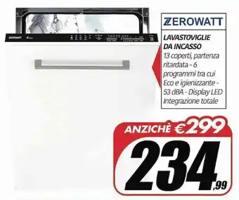 Telitaly Zerowatt Lavastoviglie da Incasso offerta