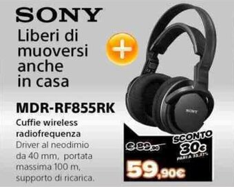 Expert Sony MDR-RF855RK offerta