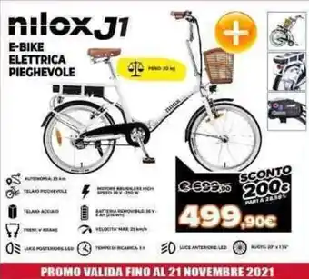 Expert Nilox J1 E-Bike Elettica Pieghevole offerta