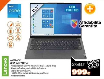 Expert Lenovo Notebook Yoga Slim 7 13ITL5 offerta